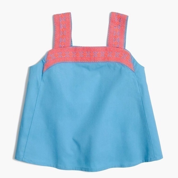 Crewcuts Girl’s Cropped Flare Tank Blouse Girls Sz 14 - Picture 1 of 7